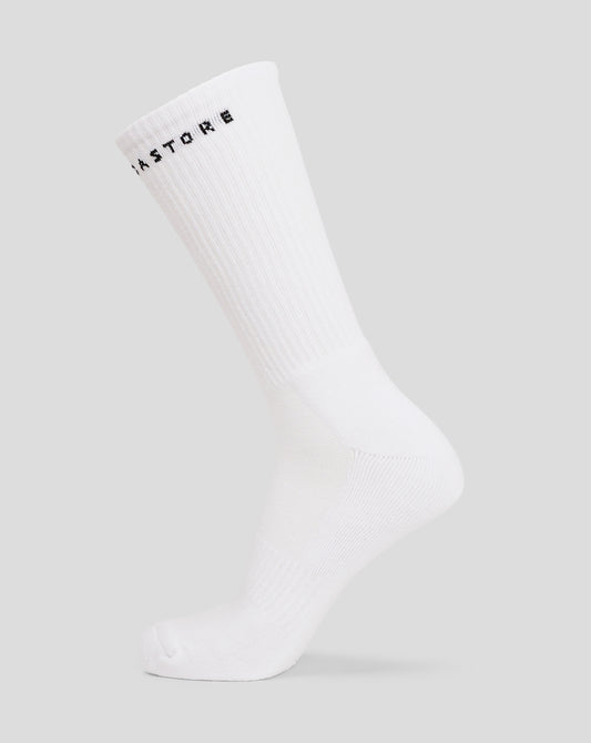 2 Pack Basic Crew Sock - White