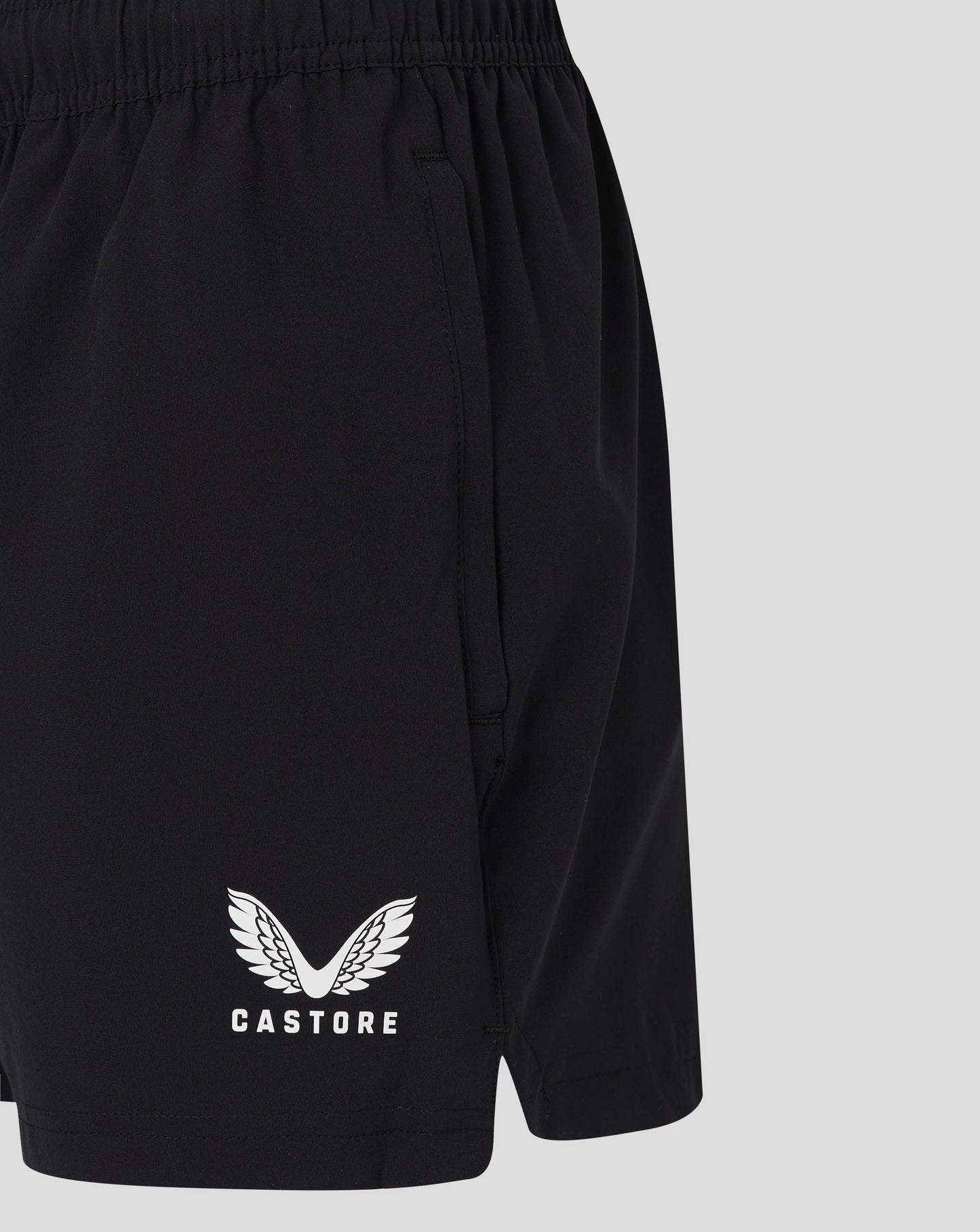 Womens Woven Training Short - Caviar