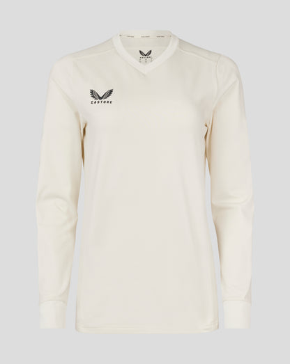 Womens Cricket Jumper - Cannoli Cream