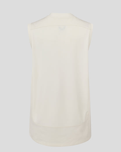 Womens Cricket Sleeveless Jumper - Cannoli Cream