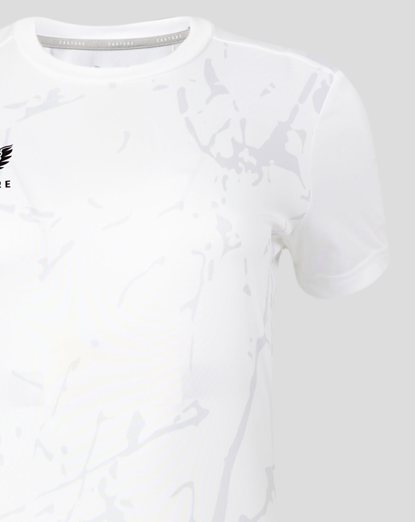 Womens Marble Performance Tee - Brilliant White