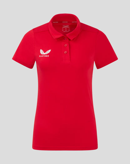 Womens Cotton Leisure Polo - True Red