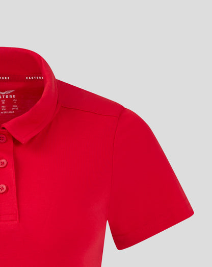 Womens Cotton Leisure Polo - True Red