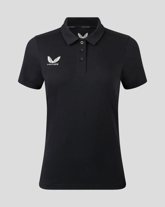 Womens Cotton Leisure Polo - Caviar