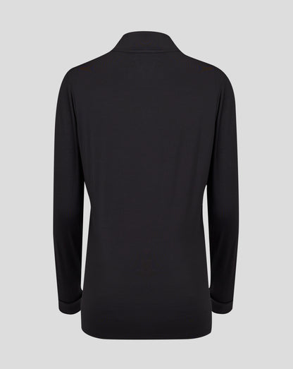 Womens 1/4 Zip - Caviar