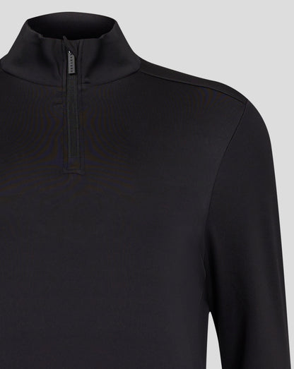 Womens 1/4 Zip - Caviar