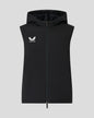 Junior Padded Gilet With Hood - Caviar