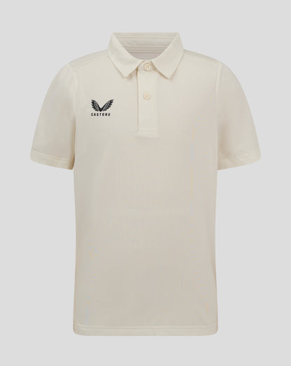 Junior Cricket Tech Playing Shirt - Cannoli Cream