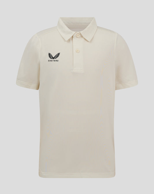 Junior Cricket Tech Playing Shirt - Cannoli Cream