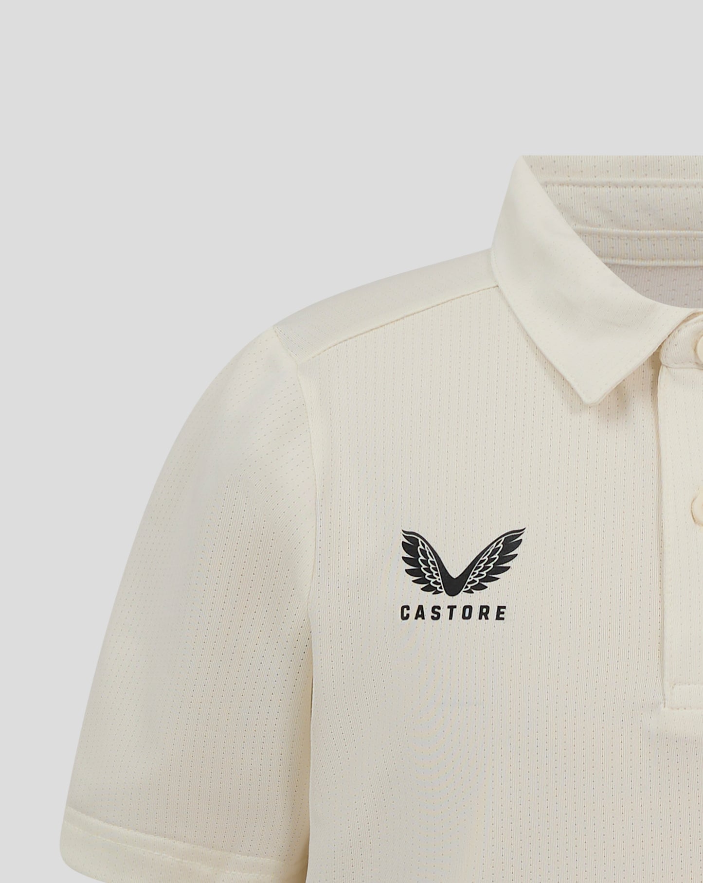 Junior Cricket Tech Playing Shirt - Cannoli Cream