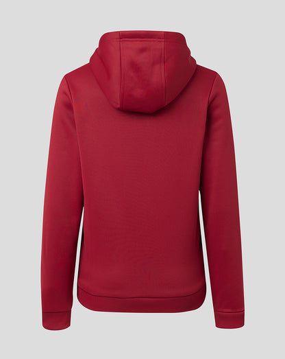 Junior Full Zip Brushback Hoodie - Biking Red