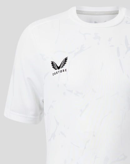 Junior Marble Performance Tee - Brilliant White