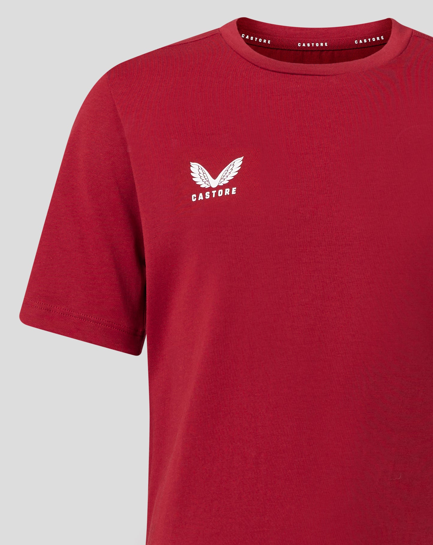 Junior Cotton Leisure Tee - Biking Red