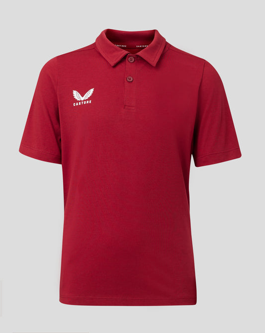 Junior Cotton Leisure Polo - Biking Red