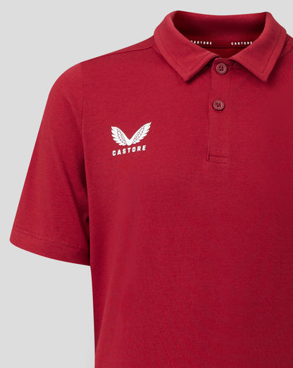 Junior Cotton Leisure Polo - Biking Red