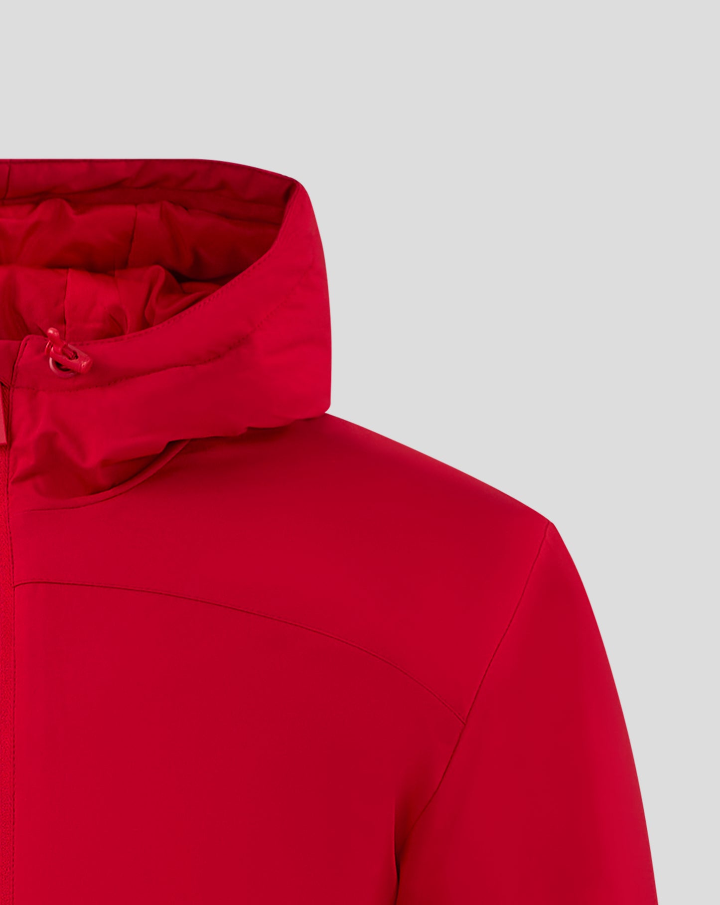 Mens Long Length Bench Jacket - True Red