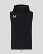 Mens Padded Gilet With Hood - Caviar