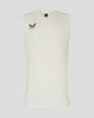 Mens Cricket Sleeveless Jumper - Cannoli Cream