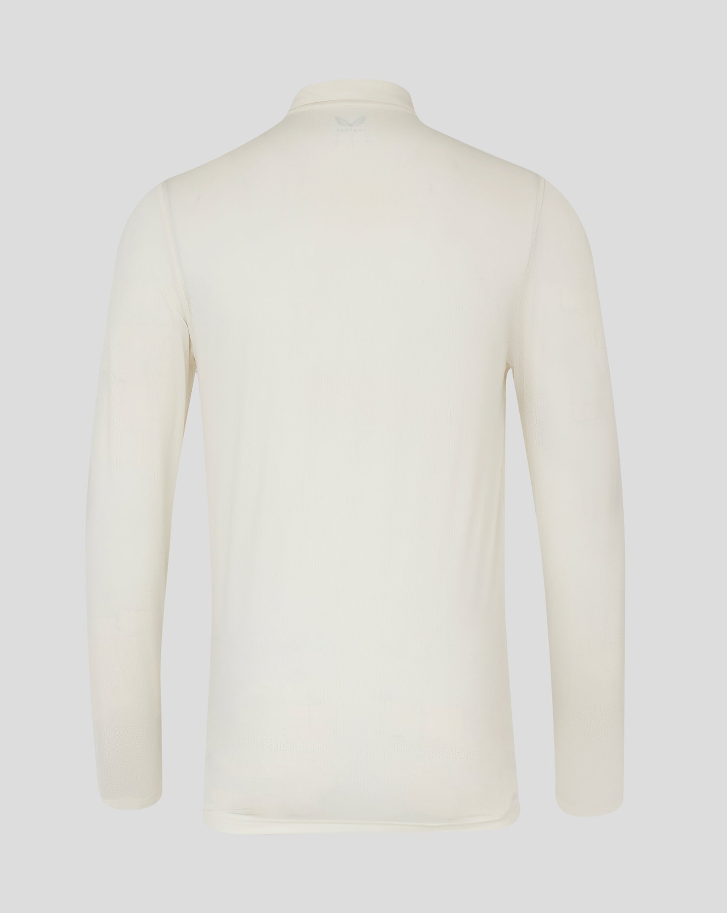 Mens Cricket Long Sleeve Tech Playing Shirt - Cannoli Cream