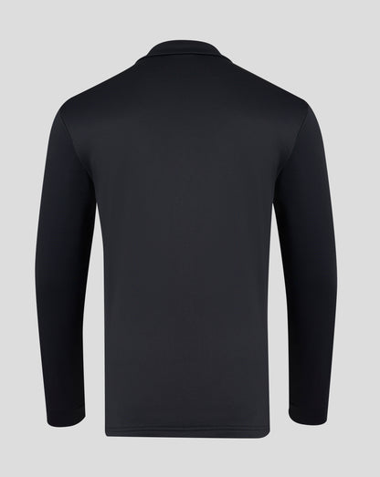 Mens Fleece Lined 1/4 Zip - Caviar