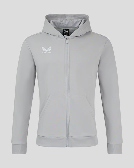 Mens Full Zip Brushback Hoodie - High Rise