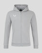 Mens Full Zip Brushback Hoodie - High Rise