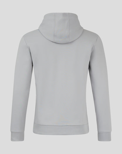 Mens Full Zip Brushback Hoodie - High Rise