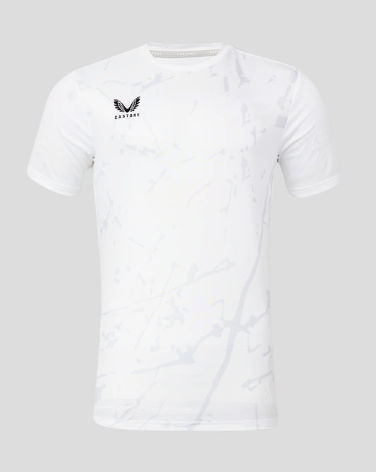 Mens Marble Performance Tee - Brilliant White