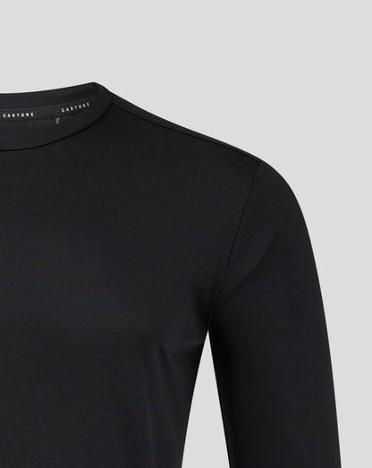 Mens Long Sleeve Performance Tee - Caviar