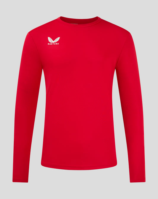 Mens Long Sleeve Performance Tee - True Red