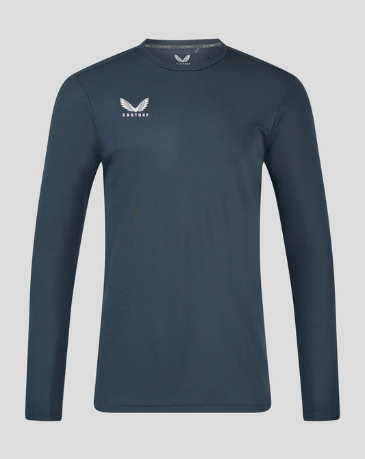 Mens Long Sleeve Performance Tee - Dark Slate