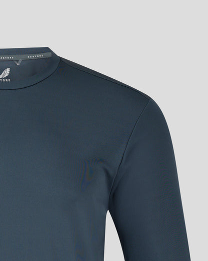 Mens Long Sleeve Performance Tee - Dark Slate