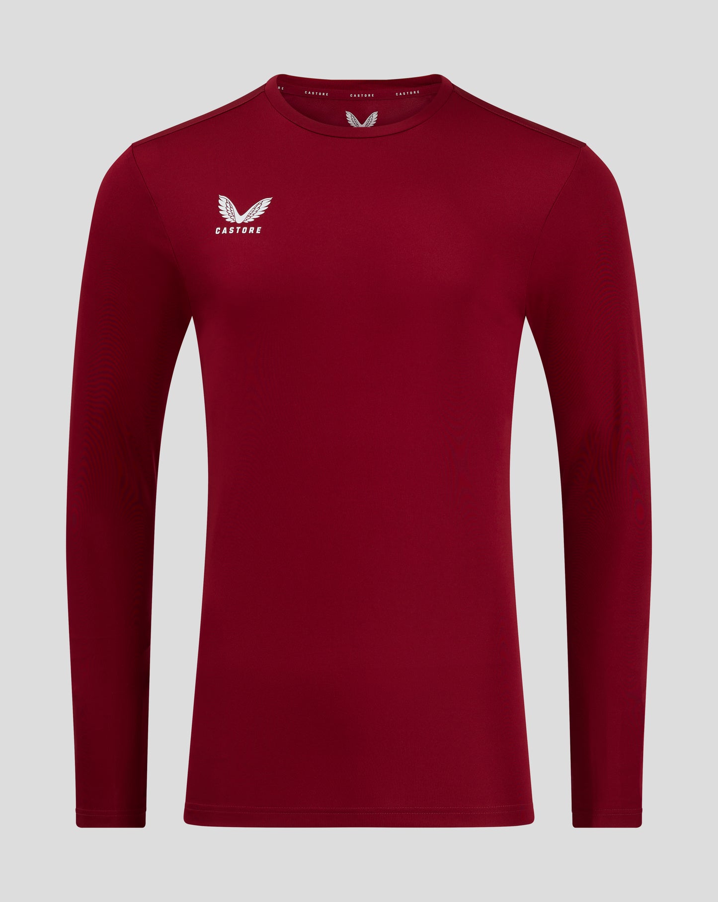 Mens Long Sleeve Performance Tee - Biking Red