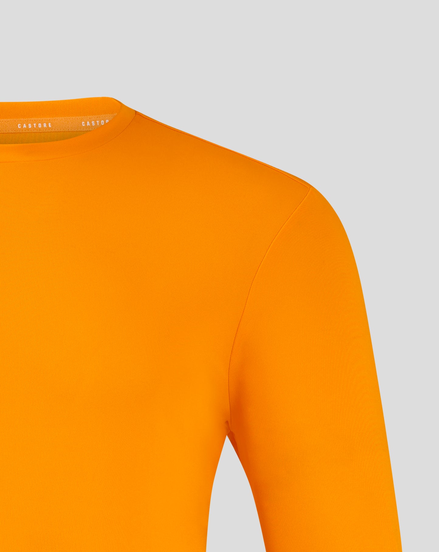 Mens Long Sleeve Performance Tee - Bright Marigold