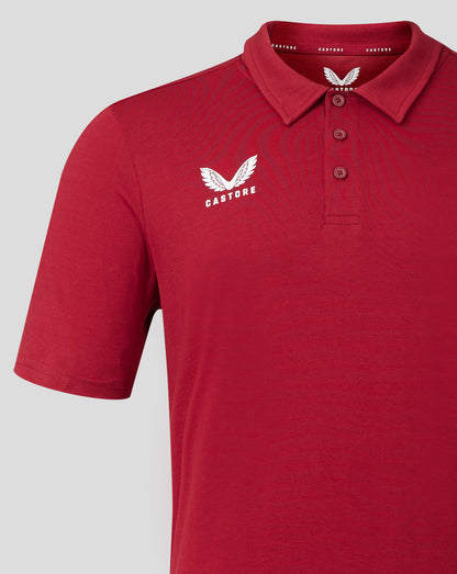 Mens Cotton Leisure Polo - Biking Red