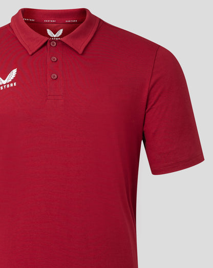 Mens Cotton Leisure Polo - Biking Red