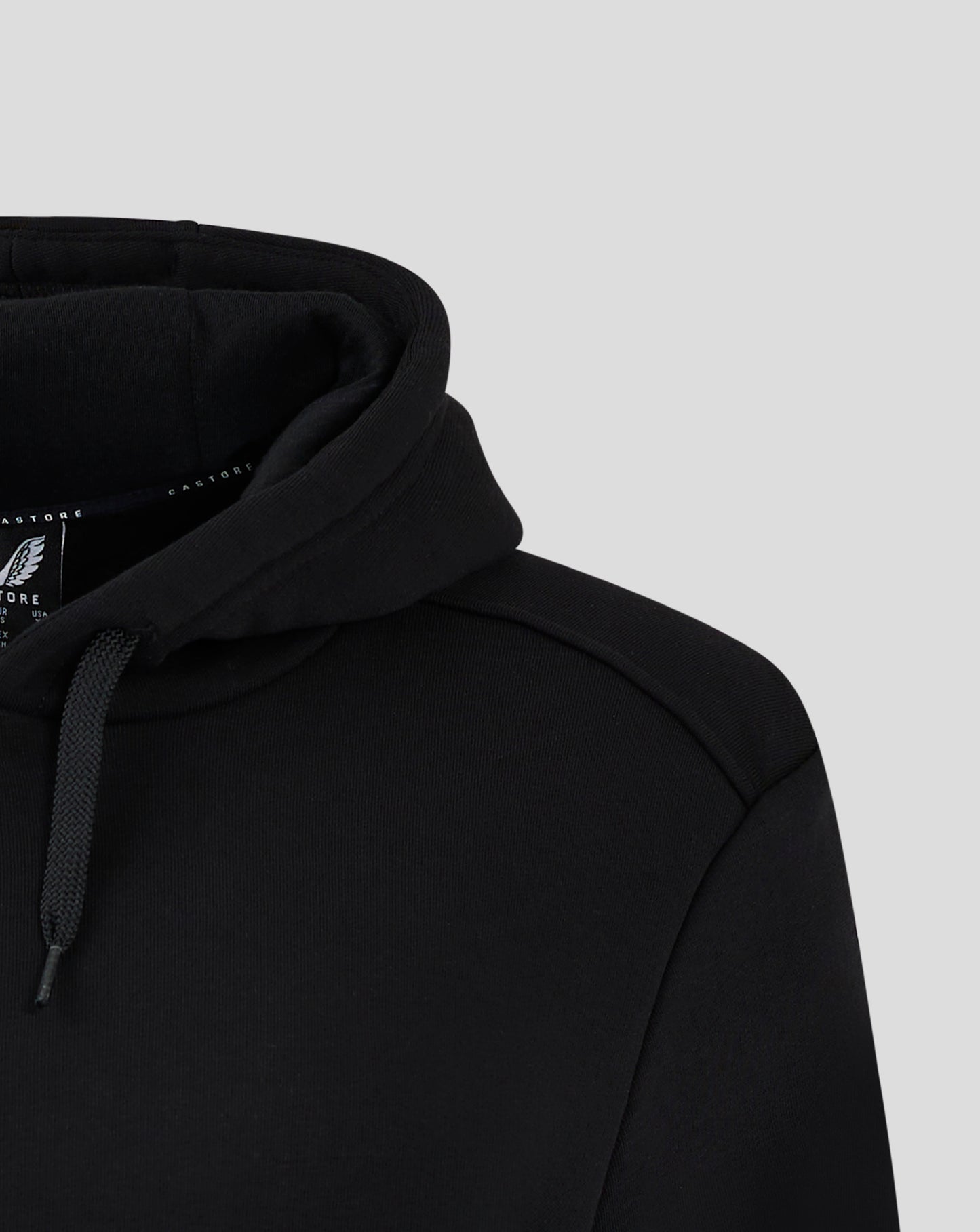 Mens Cotton Leisure Hoodie - Caviar