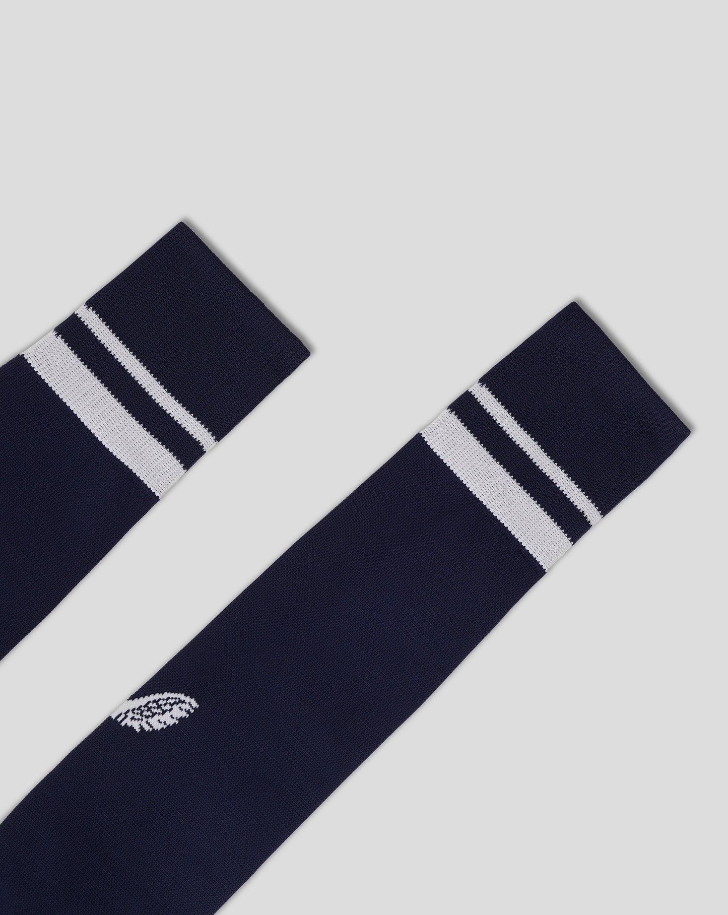 Performance Sock With Stripe - Peacoat/White